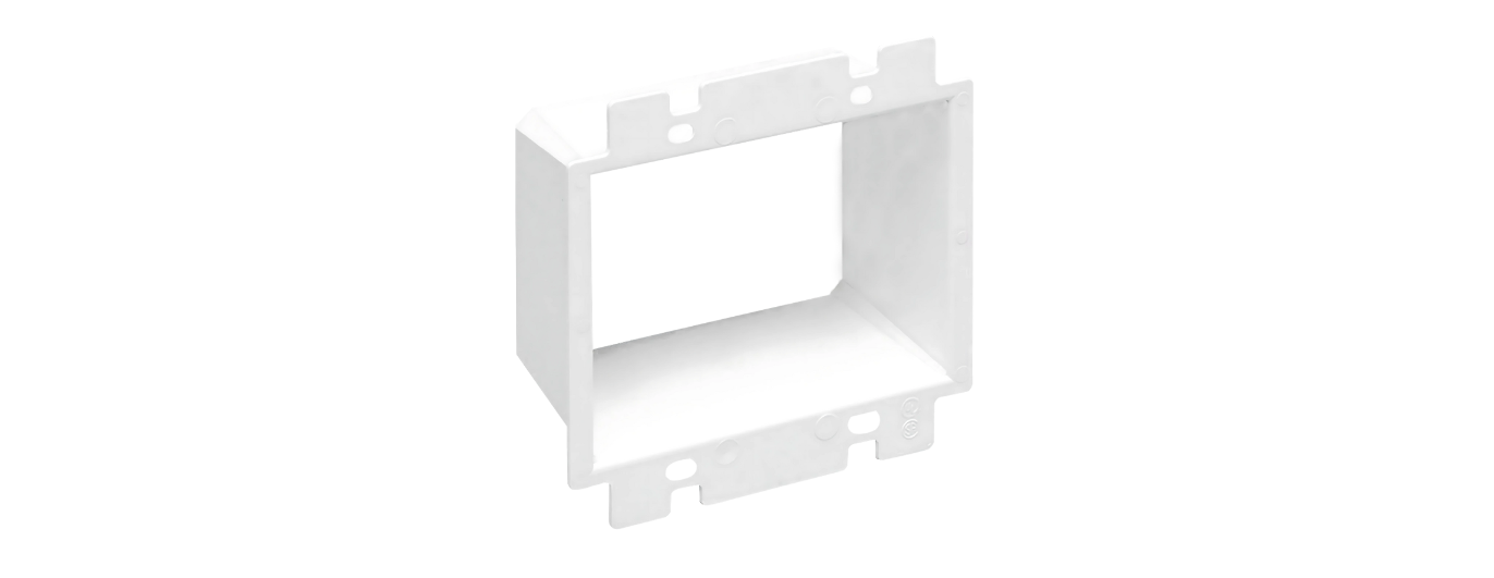 2 Gang Electrical Outlet Box  Extender