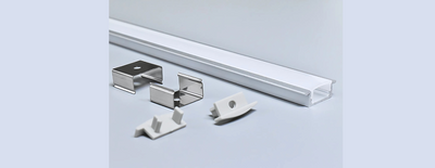 DIP 1″ RECESSED ALUMINUM CHANNEL