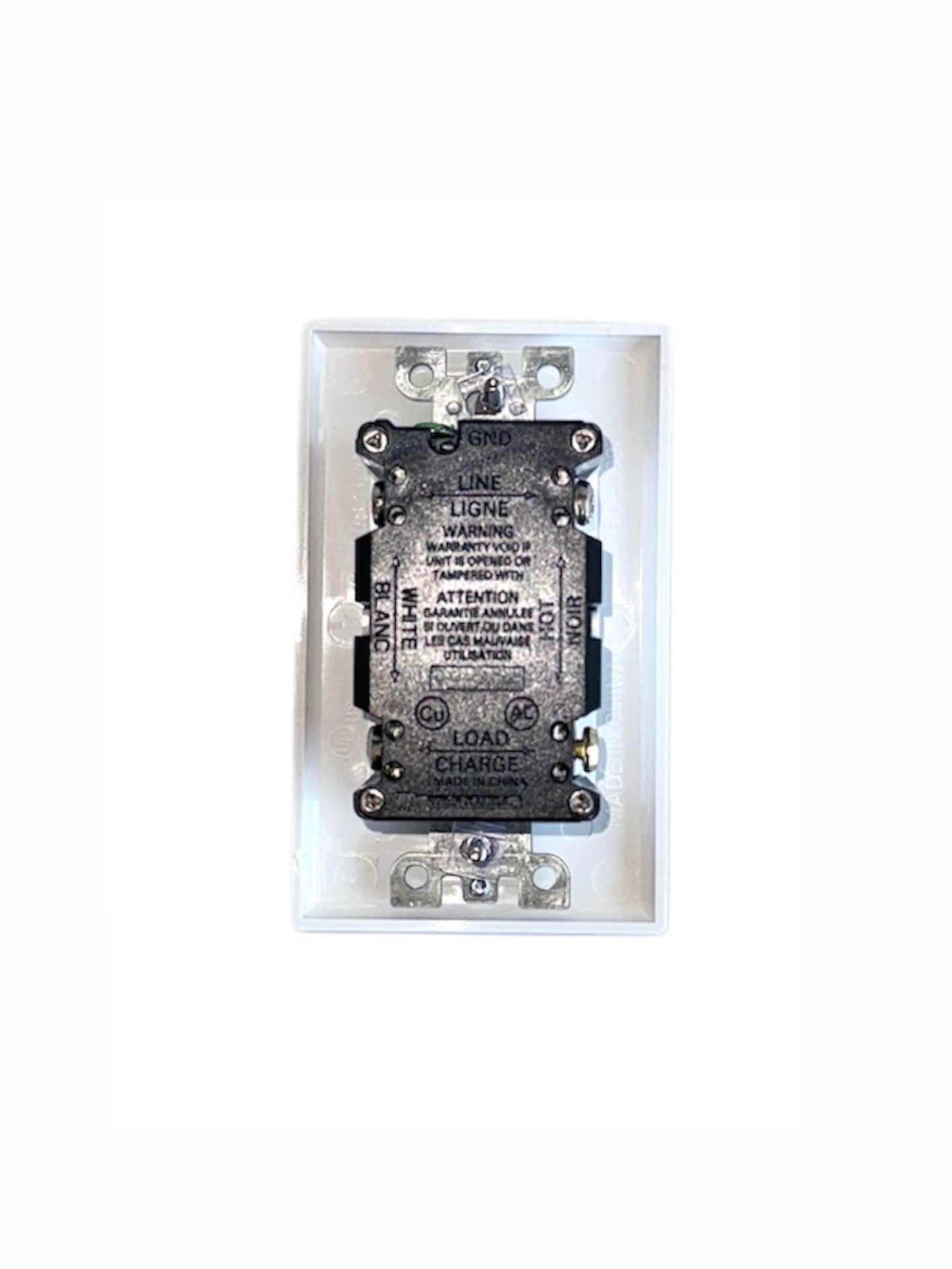 GFCI 20amp Tamper & Weather Resistant Self-test UL 943 (White)