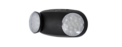 INDOOR BLACK LED EMERGENCY LIGHT 1.2W  90MIN BATTERY UL