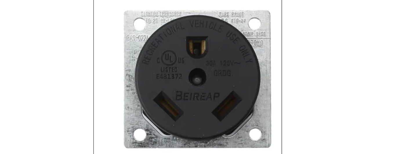 30A/125V Flush Mount Power Outlet