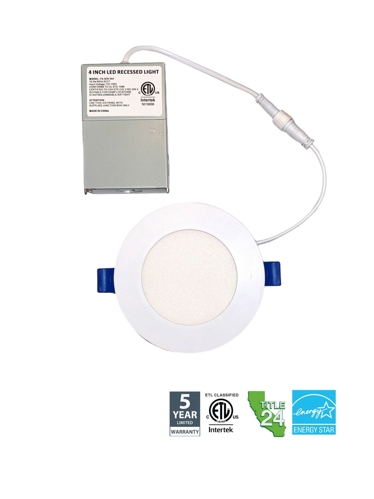 4” Recessed LED Slim Panel